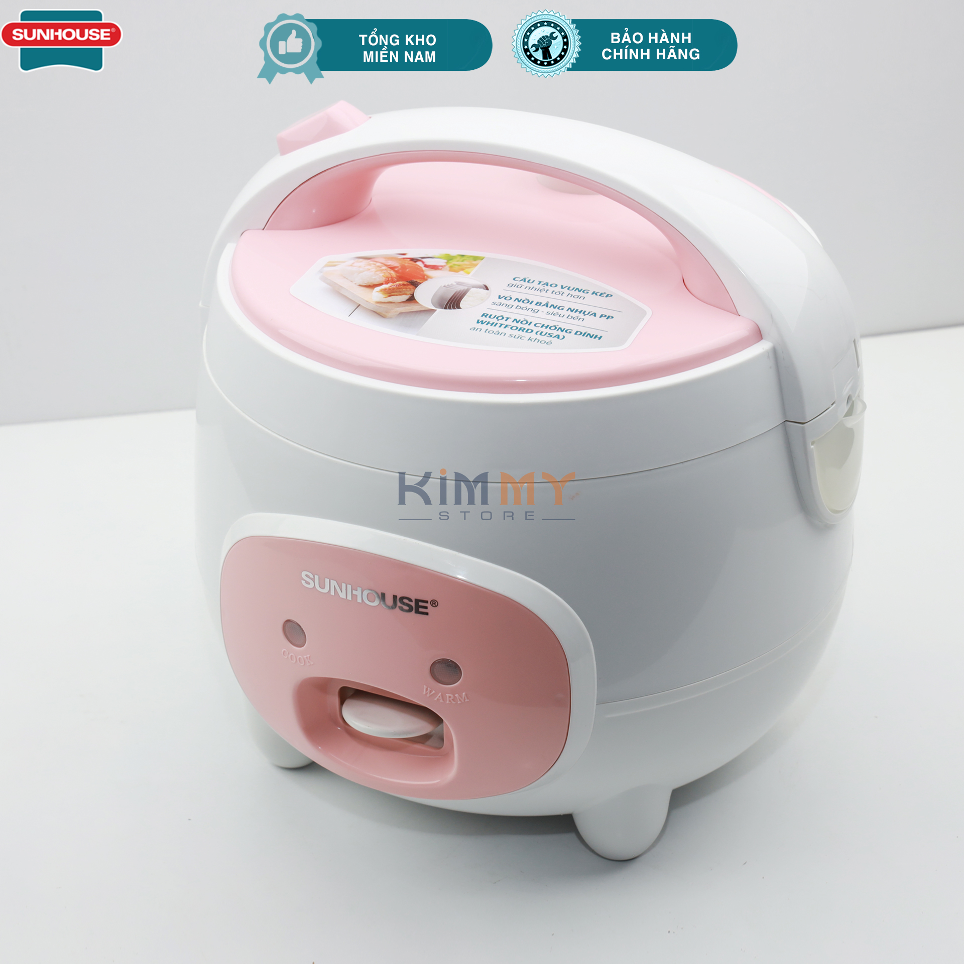 Nồi cơm điện nắp liền SHD8607W