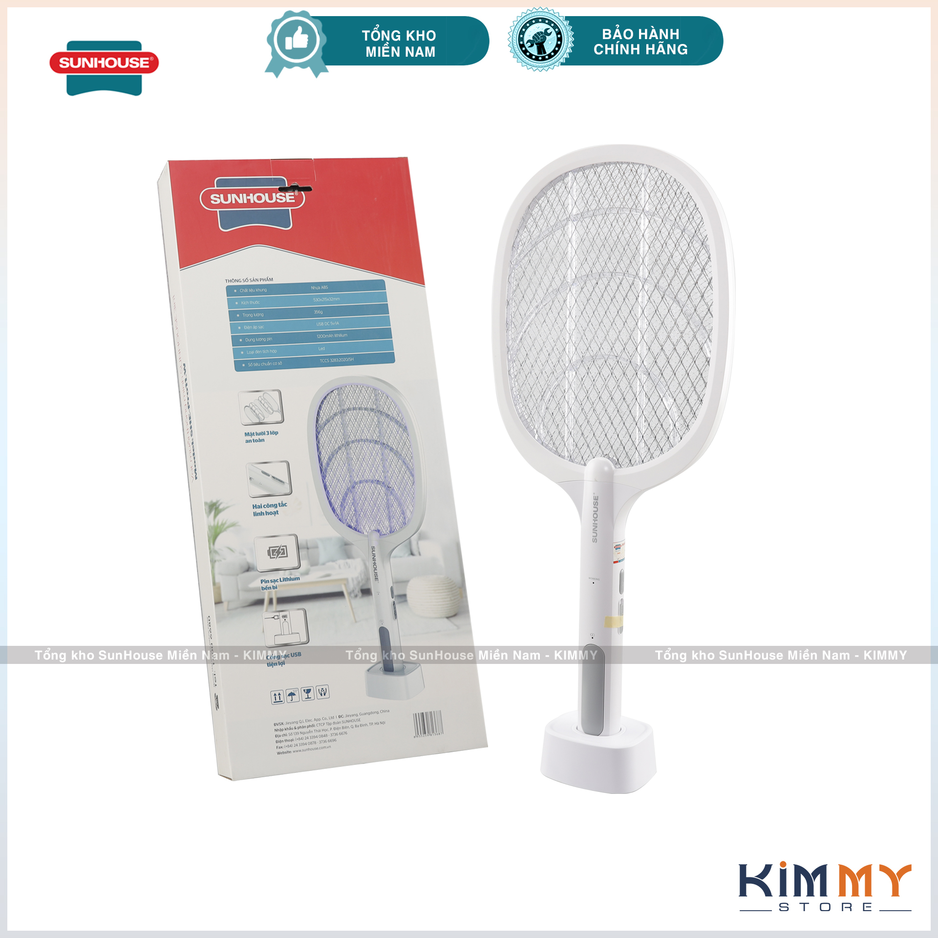 Vợt muỗi thông minh Sunhouse